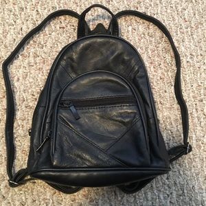 Mini Black Backpack